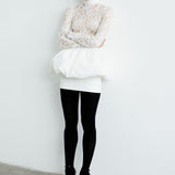CATROUX MINI PEPLUM DRESS IN CHANTILLY LACE