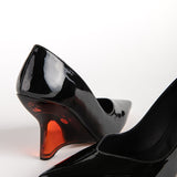 KALI PUMP IN BLACK PATENT
