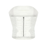 TOP LINA IN PERLA A GOCCIA
