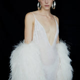 VESTE KITTY EN MUSTANG BLANC