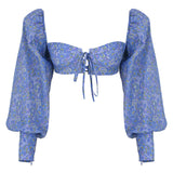 TOP TINA IN BENIRRAS AZZURRO