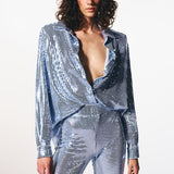 CAMICIA COLETTE BLU GHIACCIO
