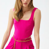CORSET MARIE A. EN ROSE VIF