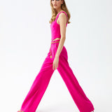 CORSET MARIE A. EN ROSE VIF