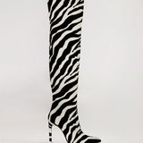 ILKYAZ BOOTS IN ZEBRA PONY