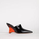 KALI MULE IN BLACK PATENT