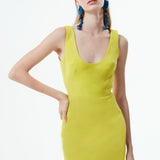 MANU MINI DRESS IN ACID LIME