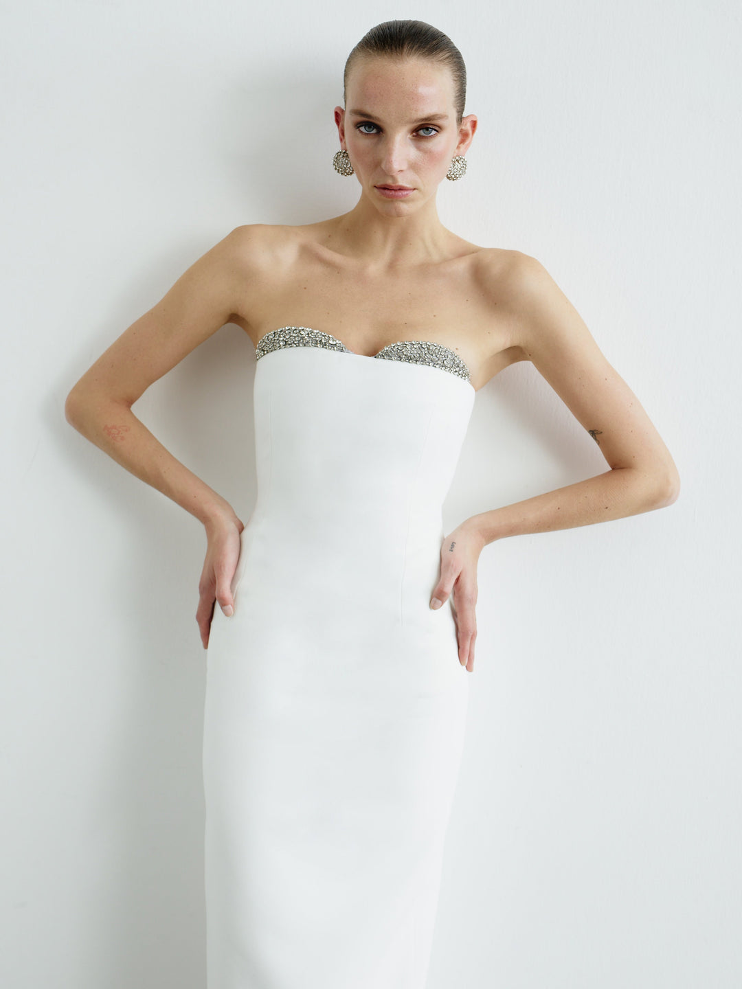 sachin and babi light blue dress Silver Strapless Mini Dress main image 1