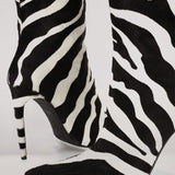 ILKYAZ BOOTS IN ZEBRA PONY