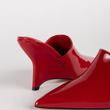 KALI MULE IN RED PATENT