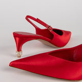 SAASHA IN RED SATIN