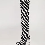 ILKYAZ BOOTS IN ZEBRA PONY