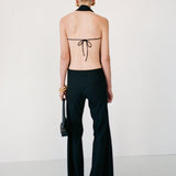 MAWU TOP IN SABBIA NERA