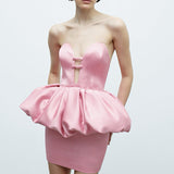 LIA PEPLUM MINI IN SONGE D’ETE