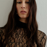 DEYA TURTLENECK TOP IN MIDNIGHT SKY