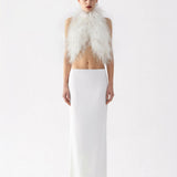 JAZZY TOP IN WHITE MUSTANG