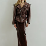 RAJA SKIRT IN AMBRE PERSAN