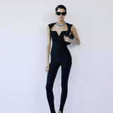 ALMOND PANTS IN BLACK CAT