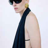 MAWU TOP IN SABBIA NERA