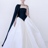 BRITT CAPE IN BLACK OYSTER