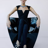 ALMOND PANTS IN BLACK CAT