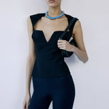 ALMOND PANTS IN BLACK CAT