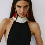 LEIA TRAIN DRESS IN RAVEN