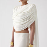 ZADA SKIRT IN MARBLE WHITE