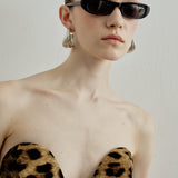 LIA PEPLUM MINI IN SAUVAGE