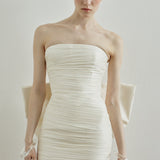 LINA DRESS IN PEARL DROP