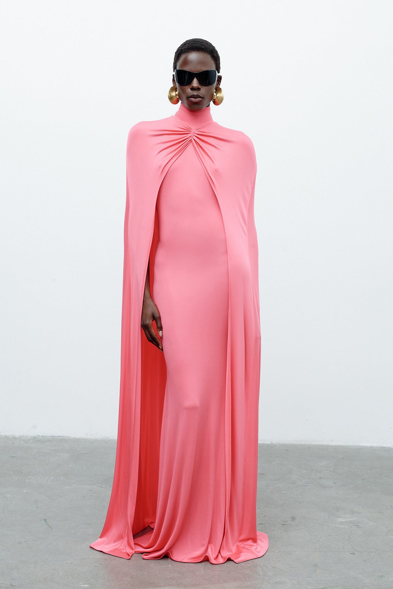 the new arrivals ilkyaz ozel leia jersey maxi dress Leia Train Dress