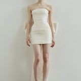 LINA DRESS IN PEARL DROP