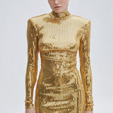 DONYALE MINI DRESS IN DRAGON D'OR