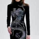 CATROUX DRESS IN IMPÉRIAL DRAGON