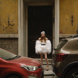 ROBE KITTY EN MUSTANG BLANCHE