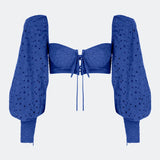 TINA TOP IN BLUE VALENTINE